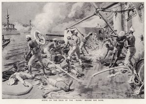 Scène sur le pont du Rurik avant qu